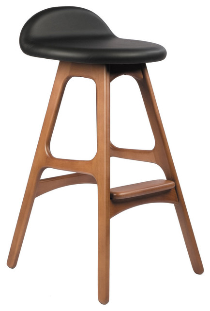 Erik Buch Od Mobler Inspired Teak Counter Stool Midcentury Bar Erik Buch Od Mobler Inspired Teak Counter Stool