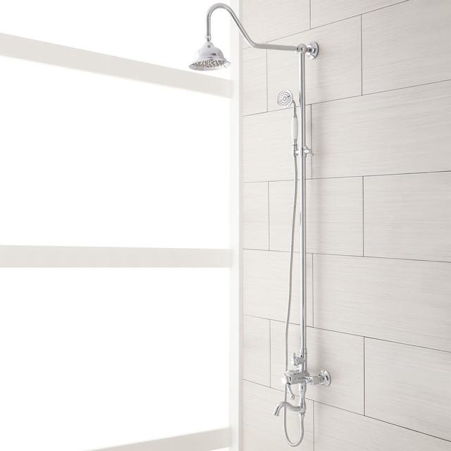 Signature Hardware 939624 Dolwick Exposed Shower System with Rain