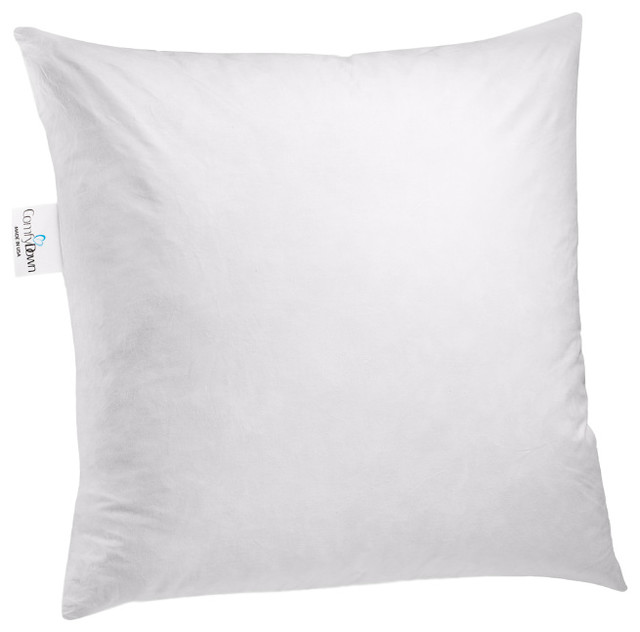 ComfyDown 95% Feather 5% Down Square Decorative Pillow Insert, 24"x24"
