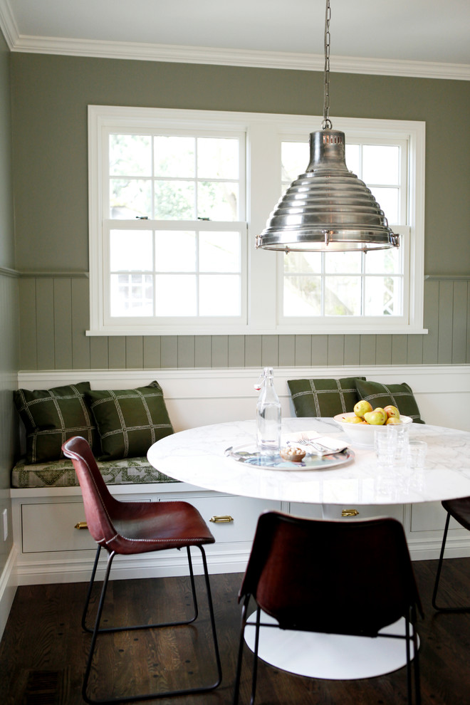 Photo of a transitional dining room in Seattle.