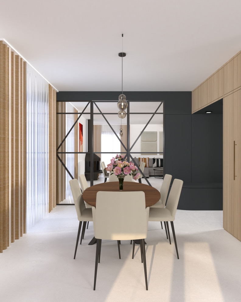 Aménagement complet d'un pavillon à Corbeil Modern Dining Room Other by LADD by Nadège