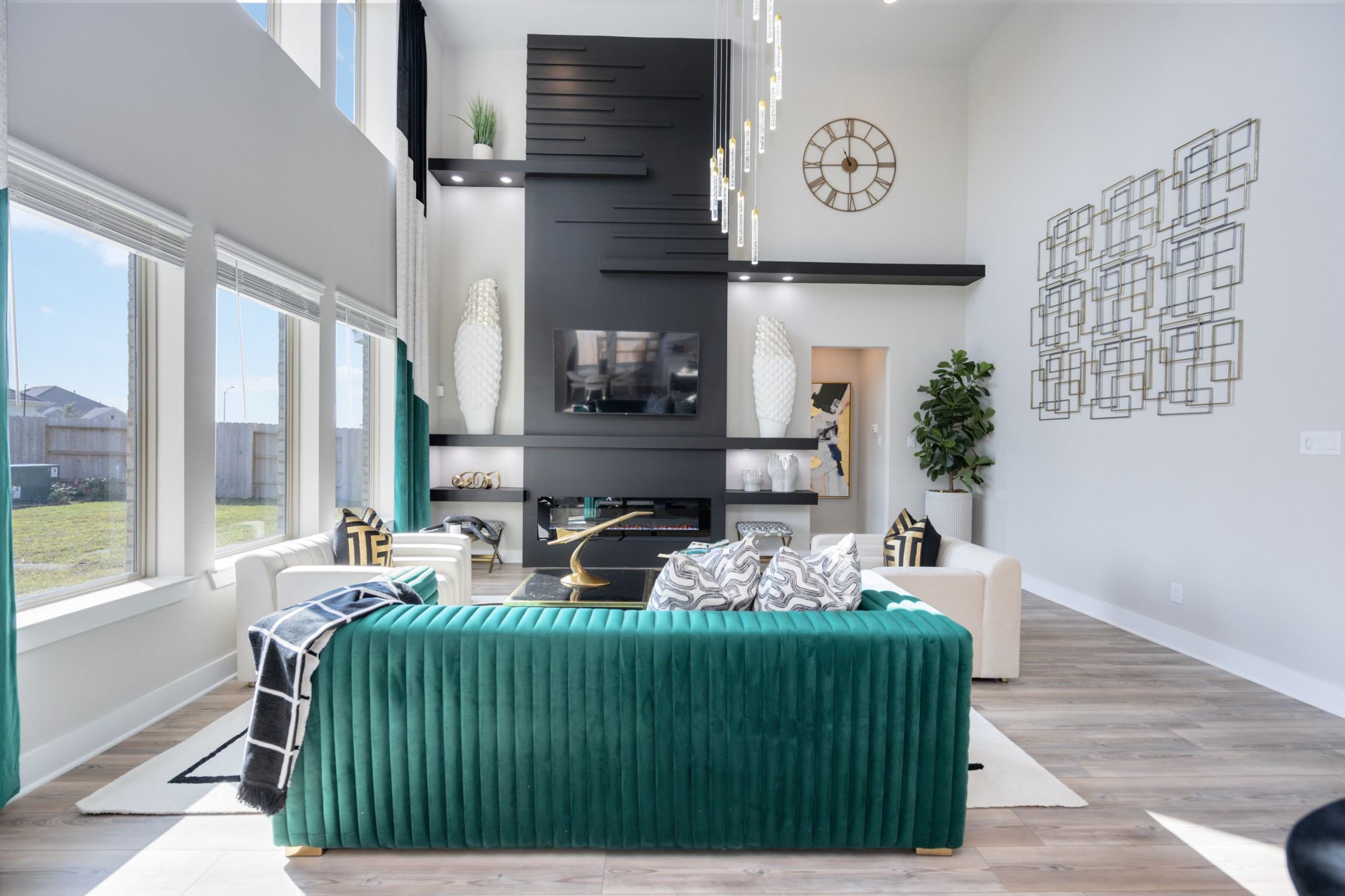 Living room accent wall