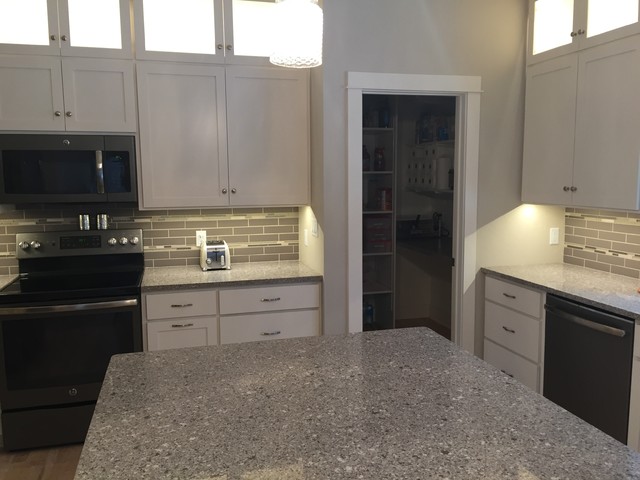 Silestone Alpina White With Tile Contemporary Kitchen