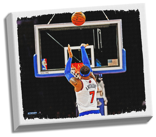 Game Room Wall Art carmelo anthony shooting back view 22x26 canvas - contemporary Game Room Wall Art carmelo anthony shooting back view 22x26 canvas - contemporary