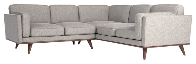 Manu Silver Gray Corner Sofa Contemporary Sectional Sofas By Houzz Manu Silver Gray Corner Sofa