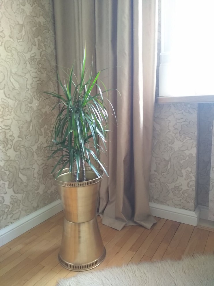 нежные портьеры в интерьере