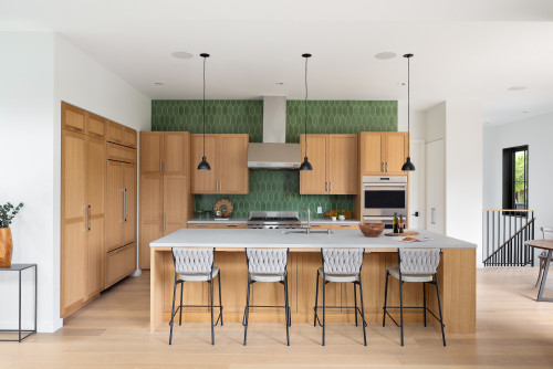 green picket tile