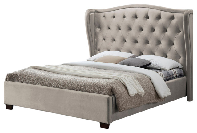 Lauren Upholstered Bed Frame, Super King, Champagne