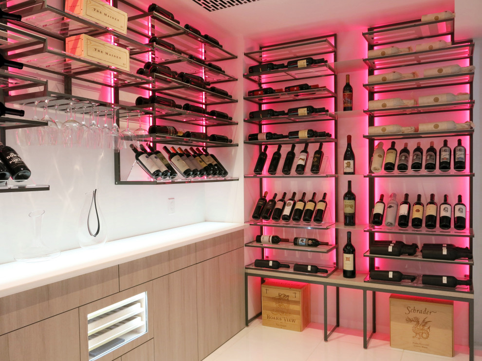 Design ideas for a modern wine cellar.