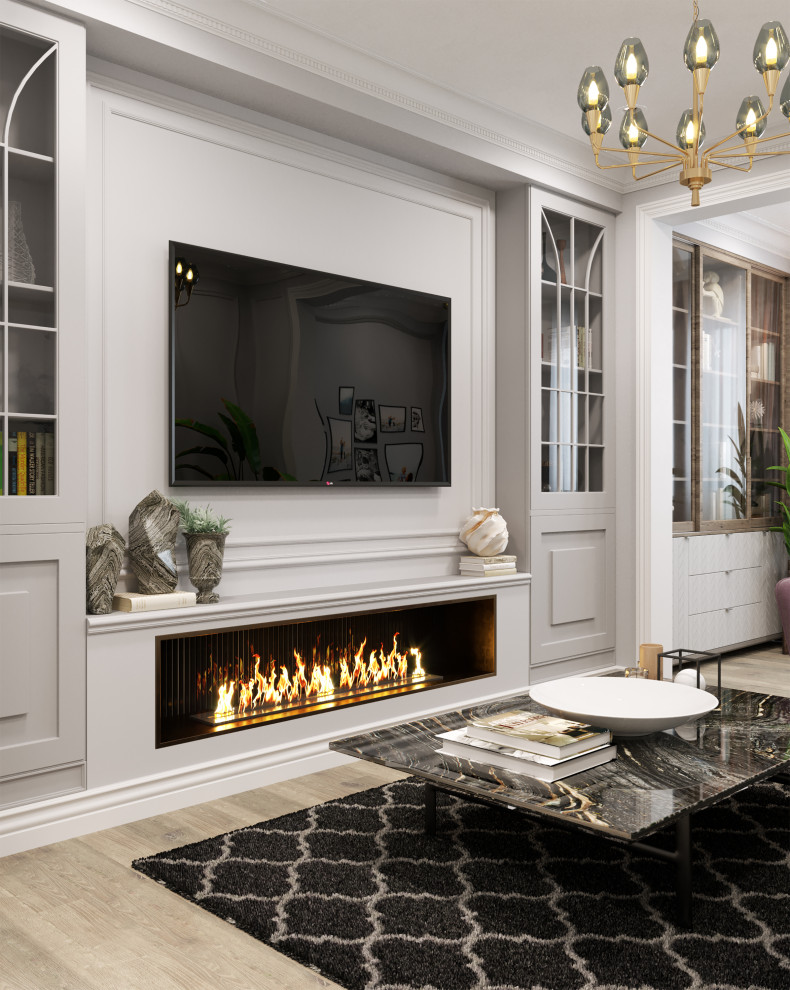 Дизайн проект квартиры в Москве в современном стиле