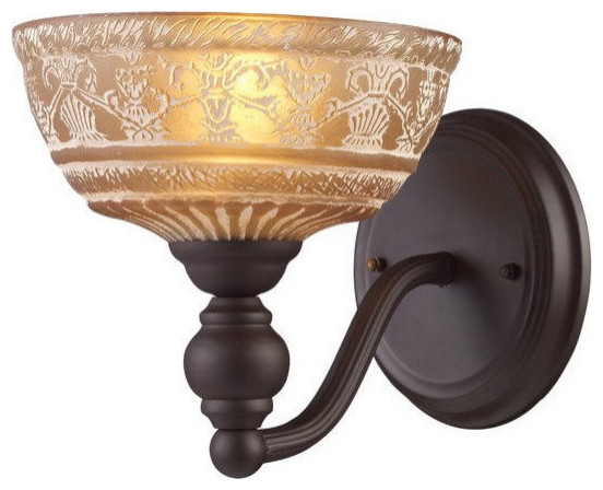 Norwich 1-Light Sconce, Oiled Bronze