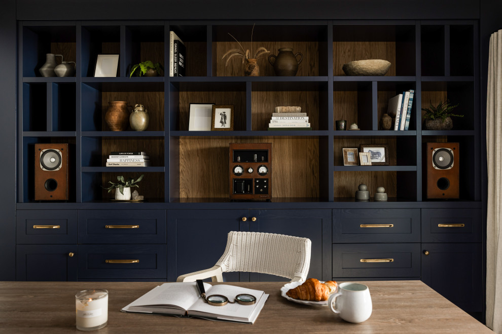 Beach style home office photo in Orange County