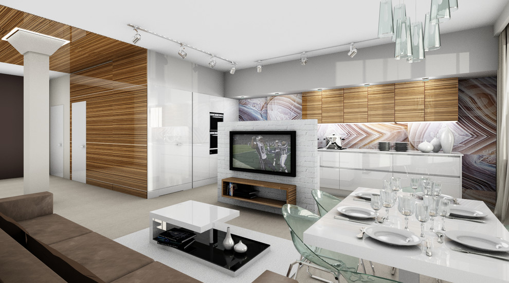 Кухня Contura и гостиная