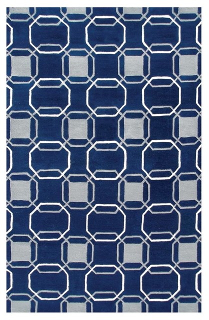 Westover Modern Wool Area Rugs Contemporary By Rug Westover Modern Wool Area Rugs Navy