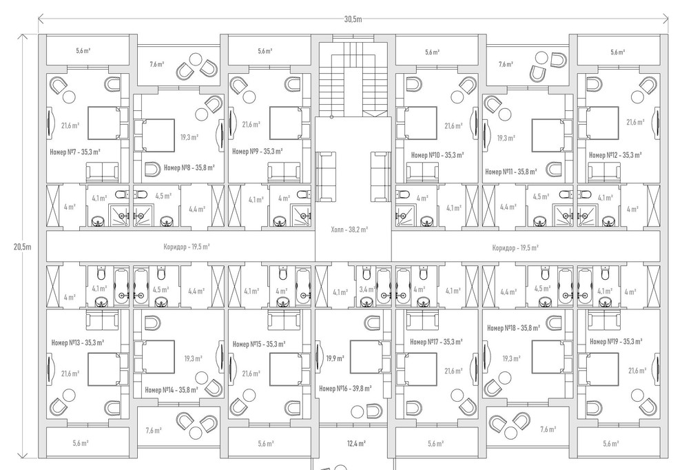 План 2 этажа