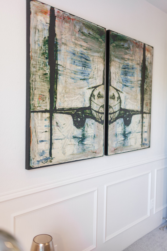 Inspiration for a transitional home design remodel in Dallas