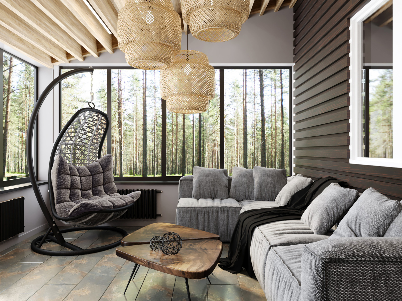 проект веранды в загородном доме в г. Чебоксары