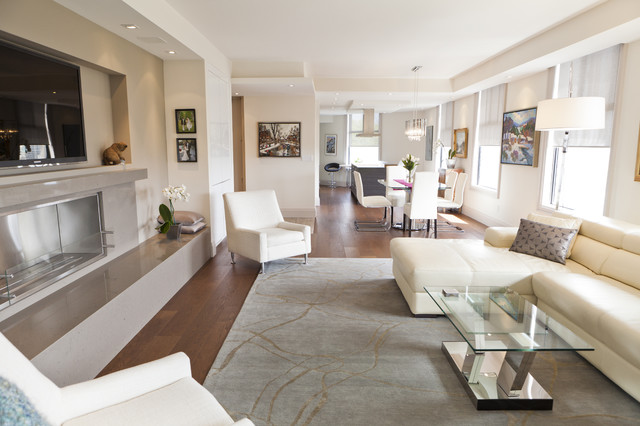 Luxurious Condo Living  Room  Contemporary Living Room  