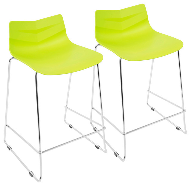 Arrow Contemporary Counter Stool Set Of 2 Bar Arrow Contemporary Counter Stool Set Of 2 Bar Stools And By Lumisource