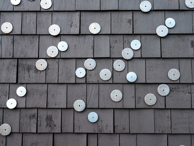Example of a trendy home design design in Boston