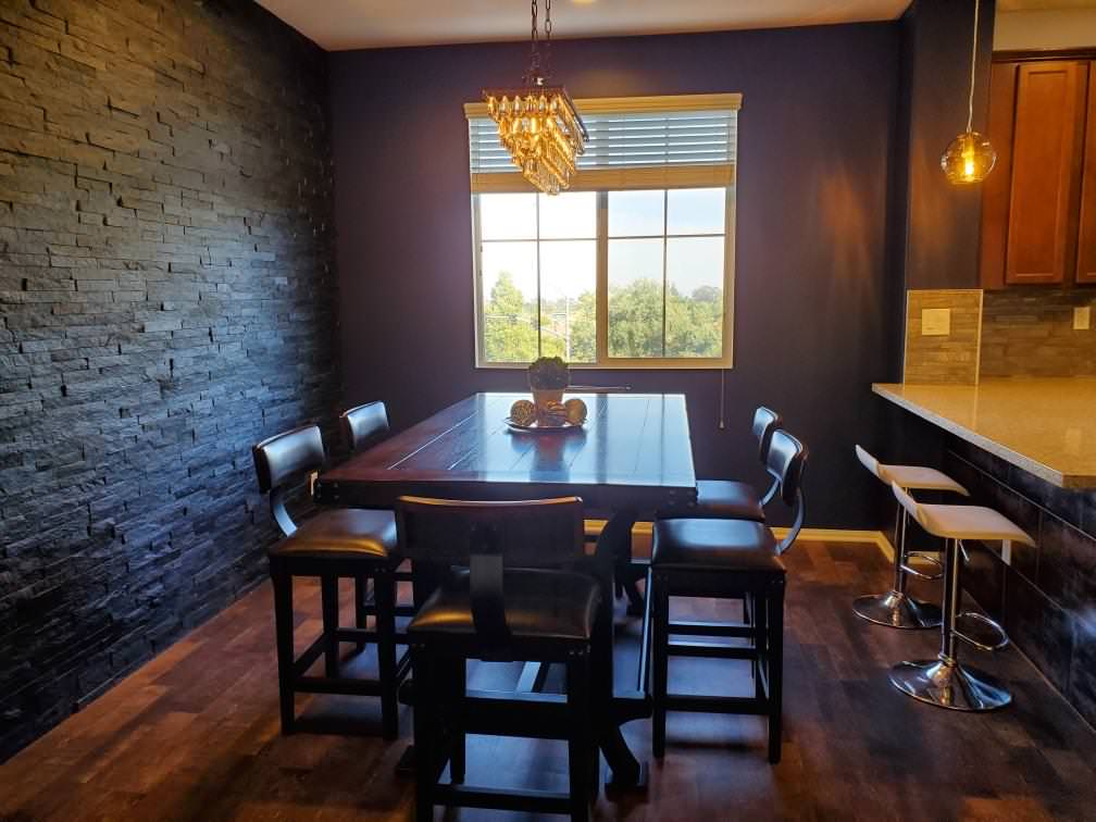 Accent wall and Kitchen details
