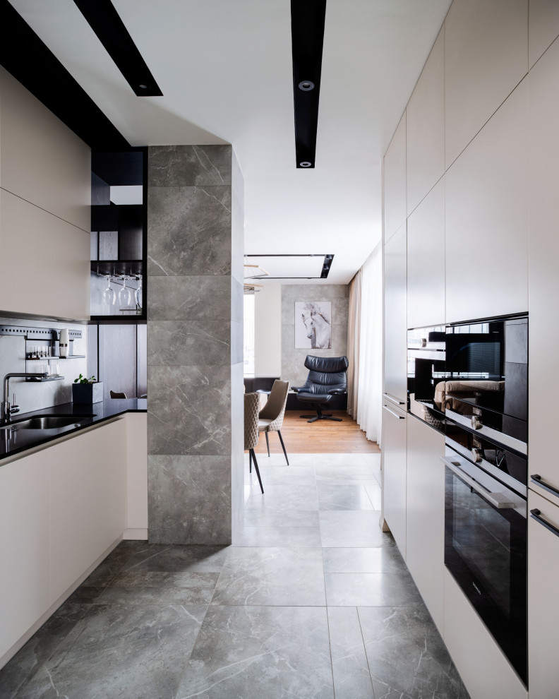 Интерьер квартиры R18-R19 в комплексе апартаментов Radius Central House