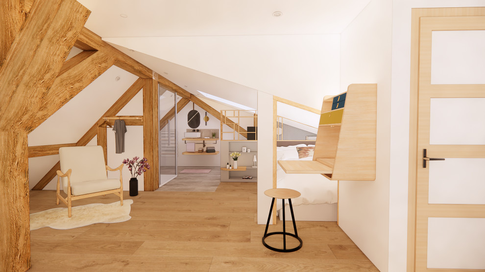 Mezzanine Airbnb Rouen 3D