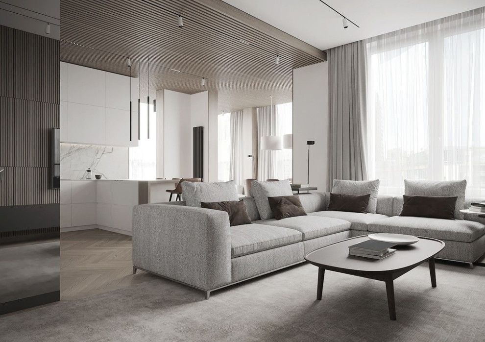 Квартира в современном стиле, ЖК «Duderhof Club», 146 кв.м.