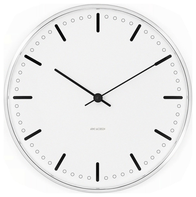 Arne Jacobsen City Hall Wall Clock, 29 CM - Transitional - Wall Clocks ...