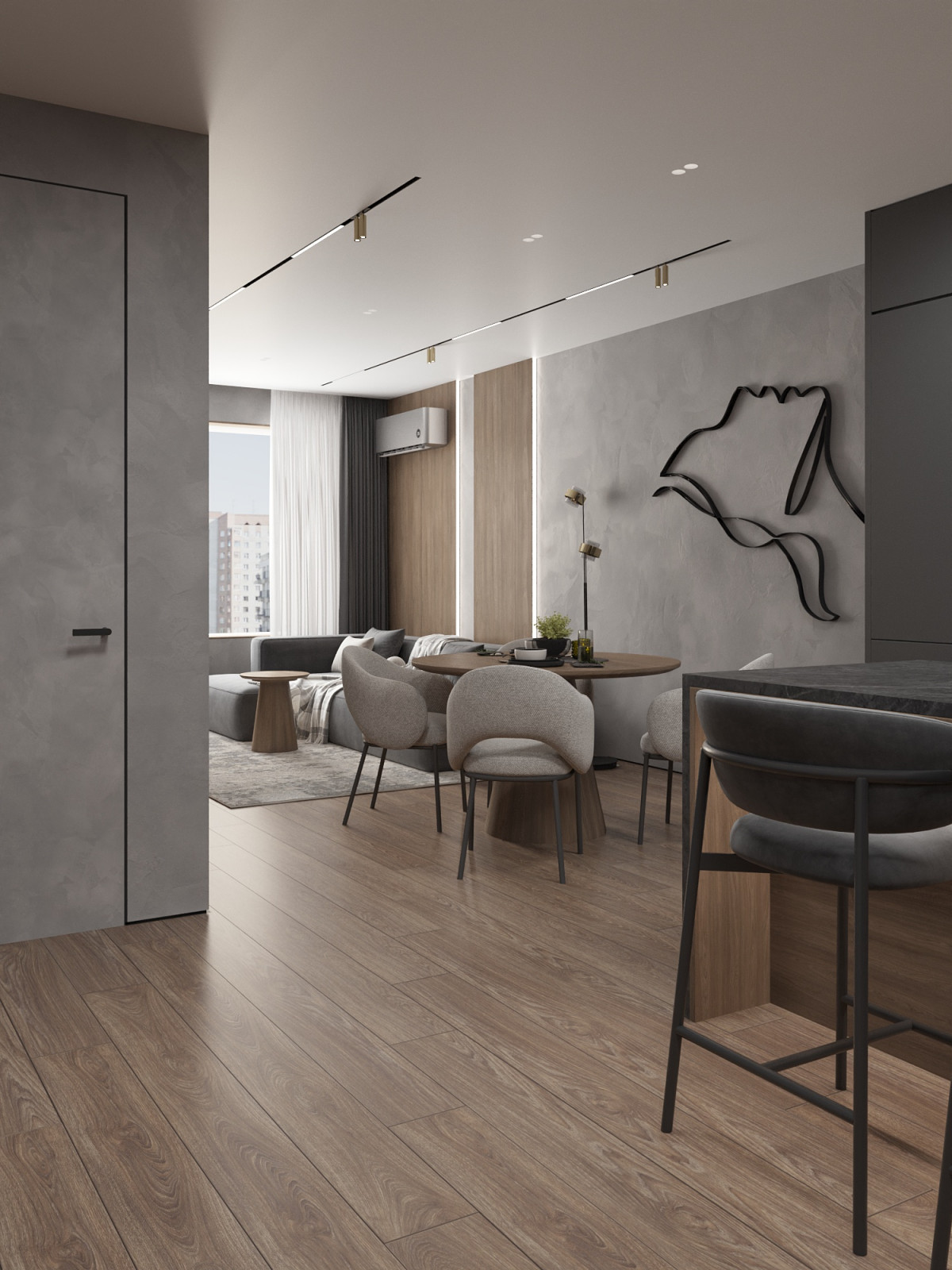 Стильная 3-х комнатная квартира в ЖК Прованс. Проект