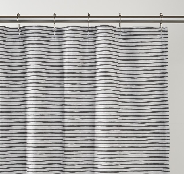 Painterly Stripe Shower Curtain | Schoolhouse Electric