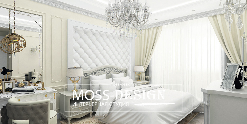 Дизайн двухкомнатной квартиры в современной классике