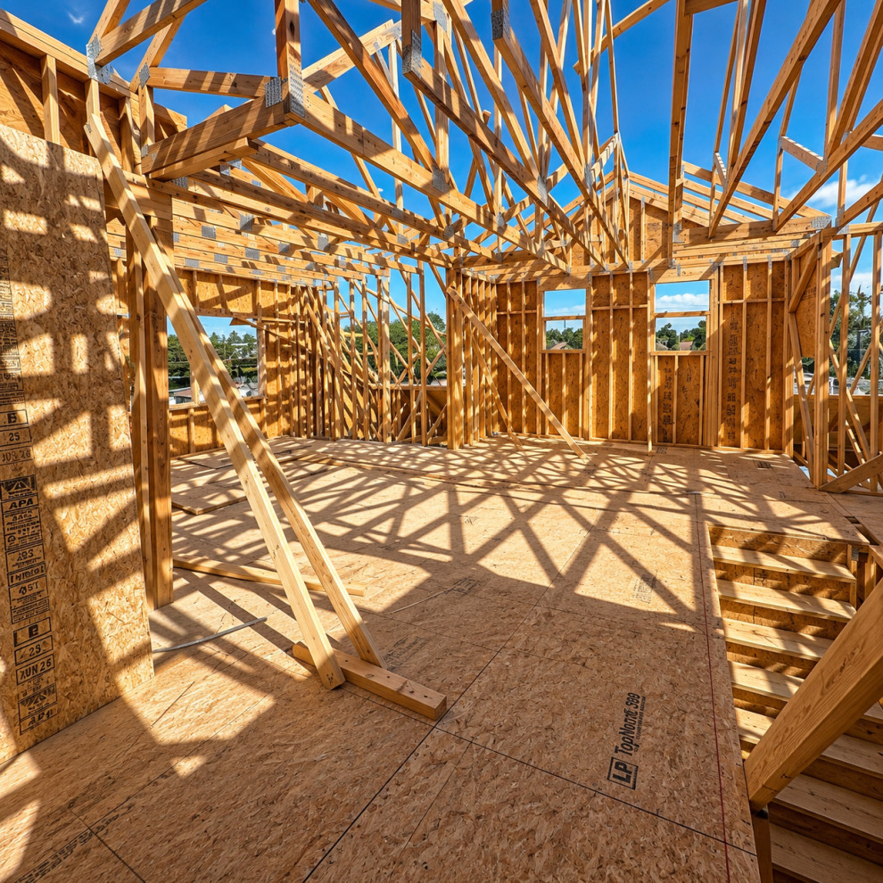 Three-Story Custom Home - Phase 4 of 4: Third-Floor Framing & Roof Trusses