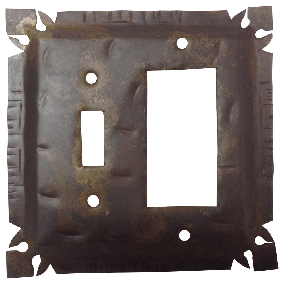 Rustic Tin Switch Plates/Switchplates/Outlet Covers/Plate Covers - Industrial - Switch Plates ...