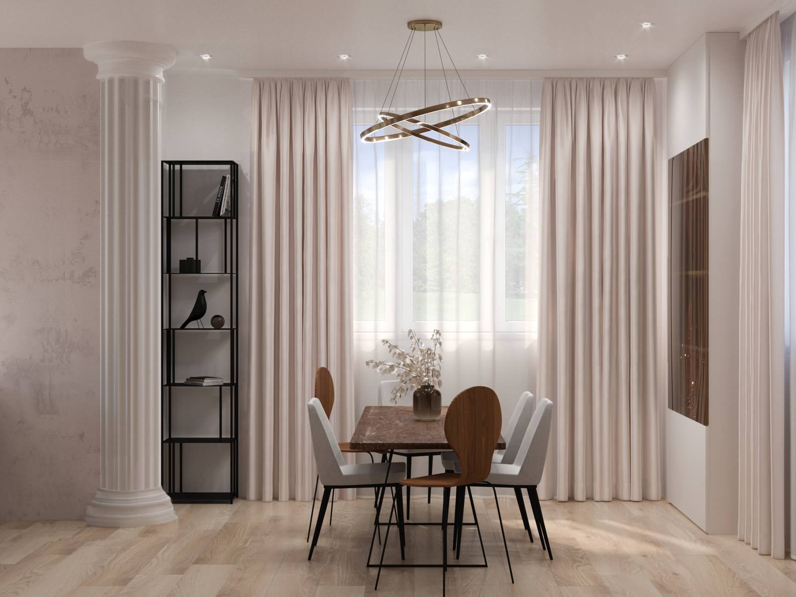 Современная кухня-гостиная