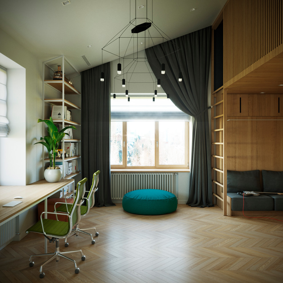 Проект интерьера мансарды «Green Green Mountain » Москва, Баррикадная