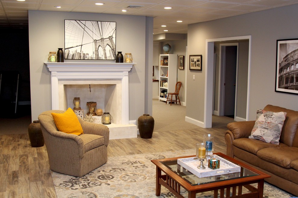 Transitional home design photo in Philadelphia