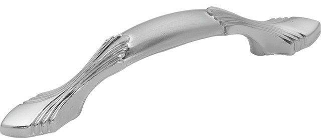 Eclipse Satin Silver Cloud Cabinet Pull, 3"