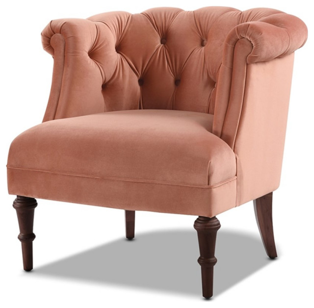 Katherine Tufted Accent Chair Orange