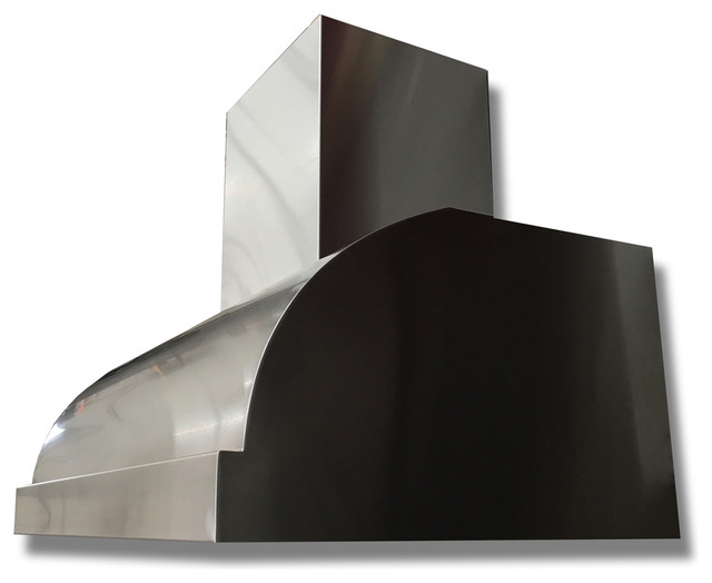 Simple But Bold Custom Range Hood, Brushed Stainless Steel