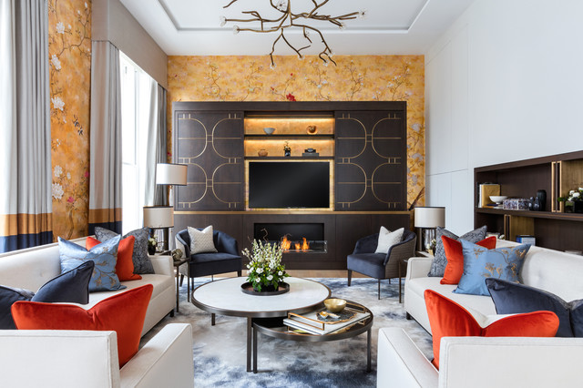 PRIVATE RESIDENCE &ndash; FITZROVIA nyklassisk-dagligstue