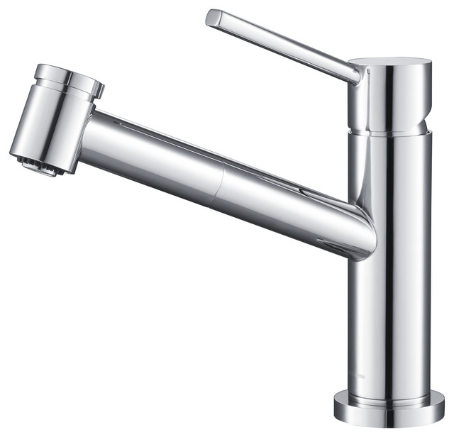 Stufurhome Metrolux Kitchen Faucet Set Single Lever Mixer With Spray Stufurhome Metrolux Kitchen Faucet Set Single Lever Mixer With Spray Head Contemporary Faucets By Bathroom Bazzar