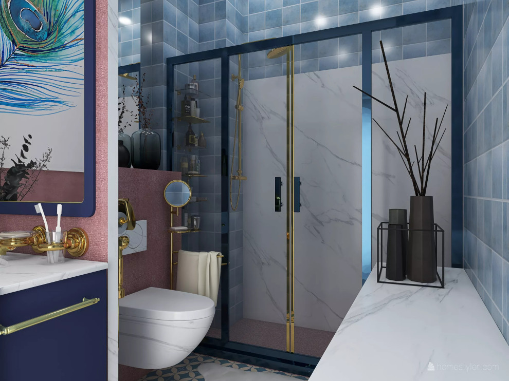 Квартира в пудровых тонах для начинающей актрисы