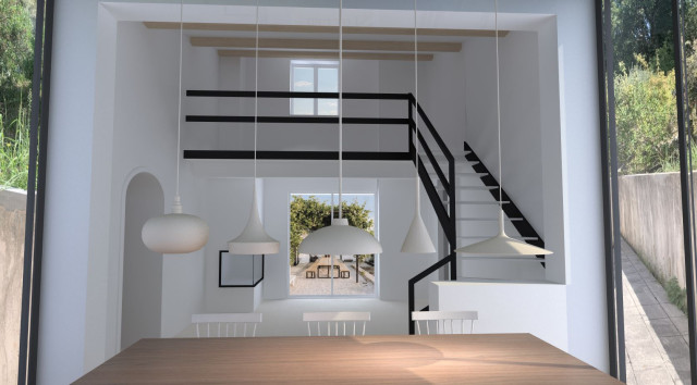 Maison Vence mediterranean-dining-room