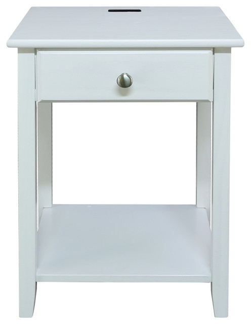 Night Owl Nightstand With Usb Port Transitional Nightstands And Bedside Tables By Virventures