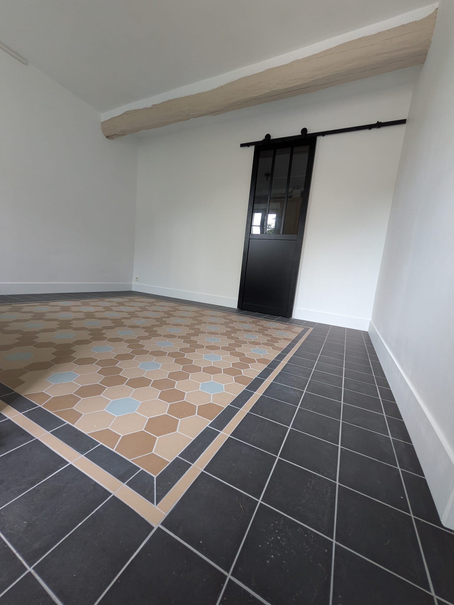 Création d'une entrée et son tapis mosaïque