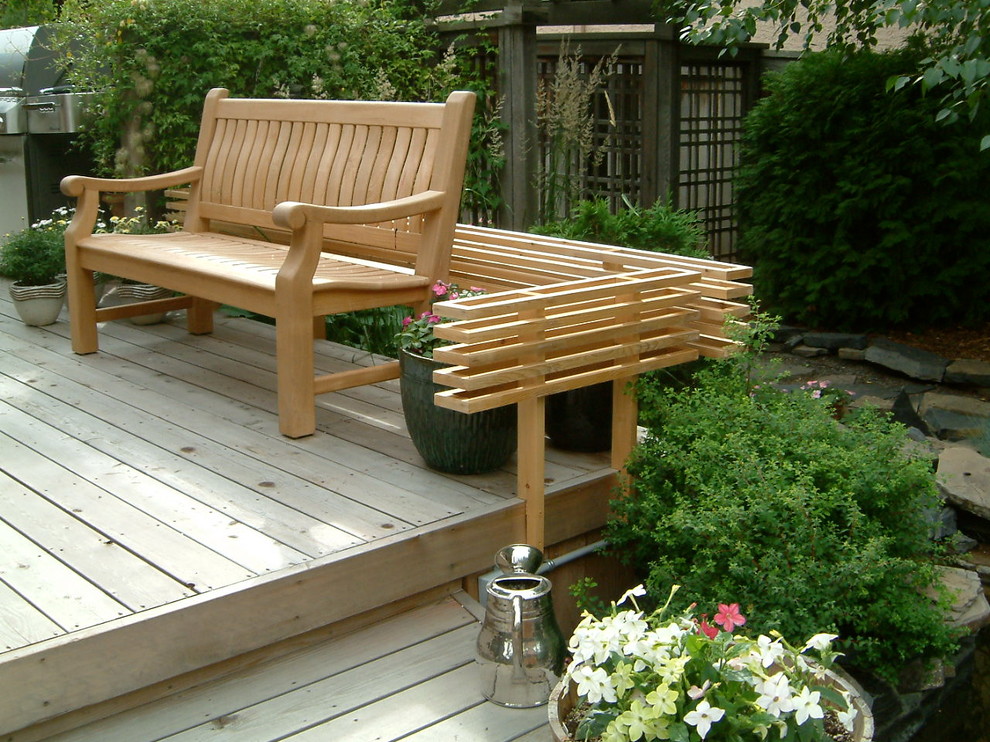 This is an example of a traditional patio in Calgary.