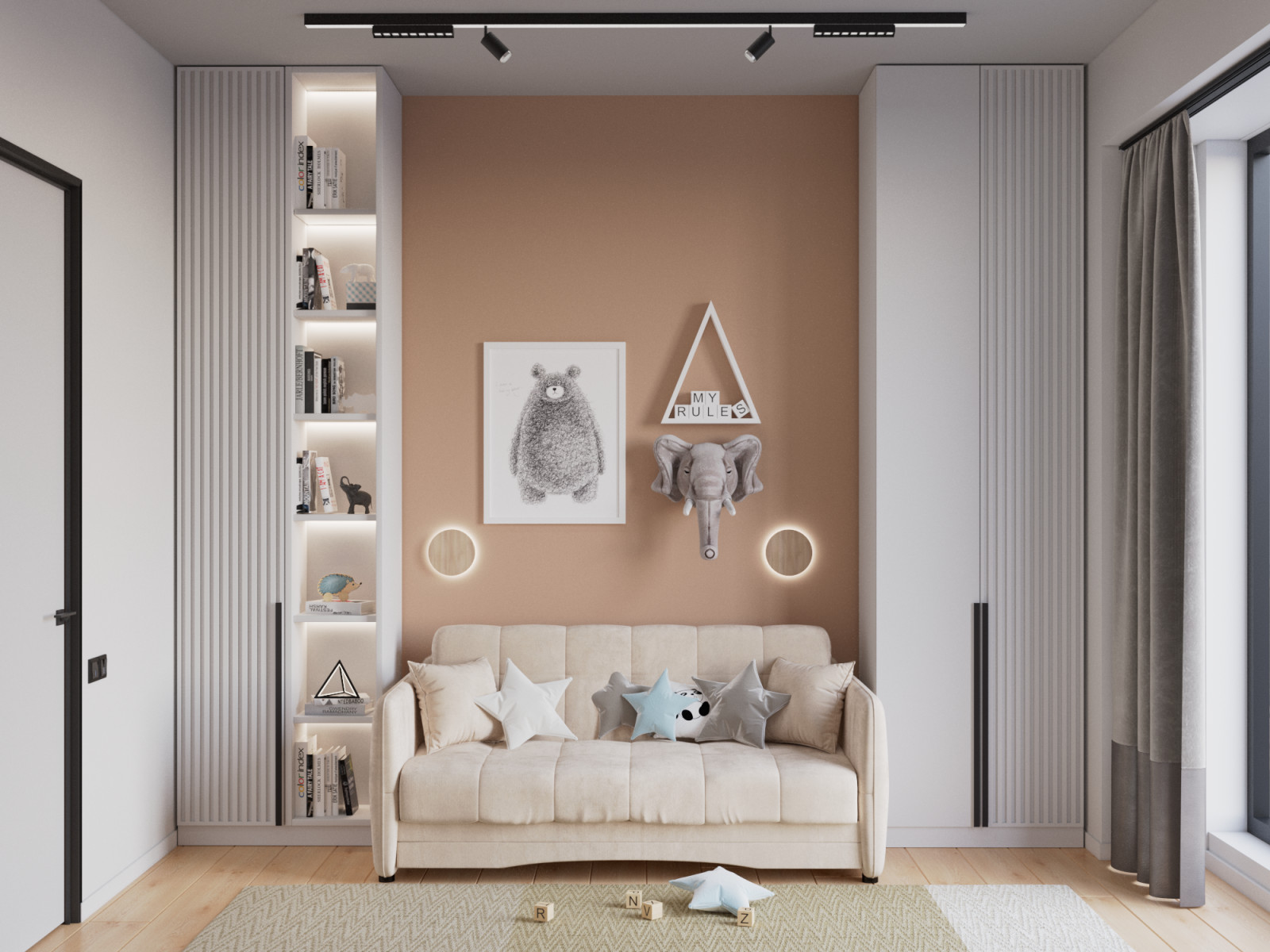 Четырехкомнатная квартира для семьи