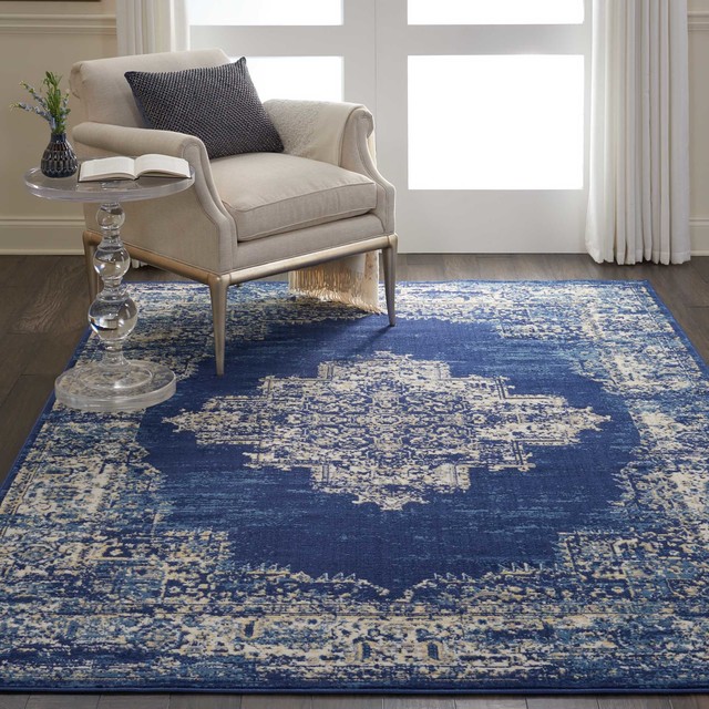 Grafix Area Rug Navy Blue 6 X9