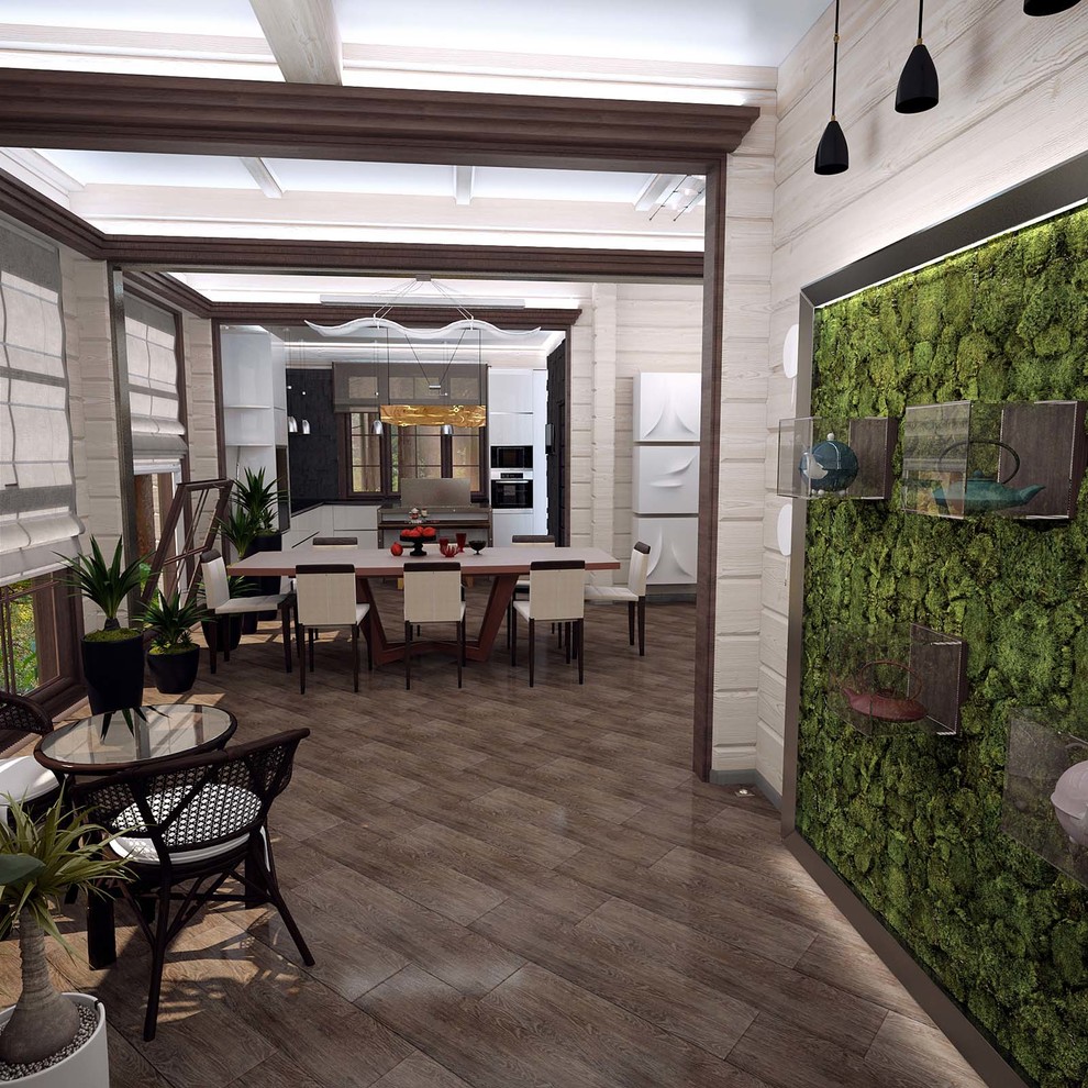 Дизайн интерьера деревянного дома 394 кв.м.